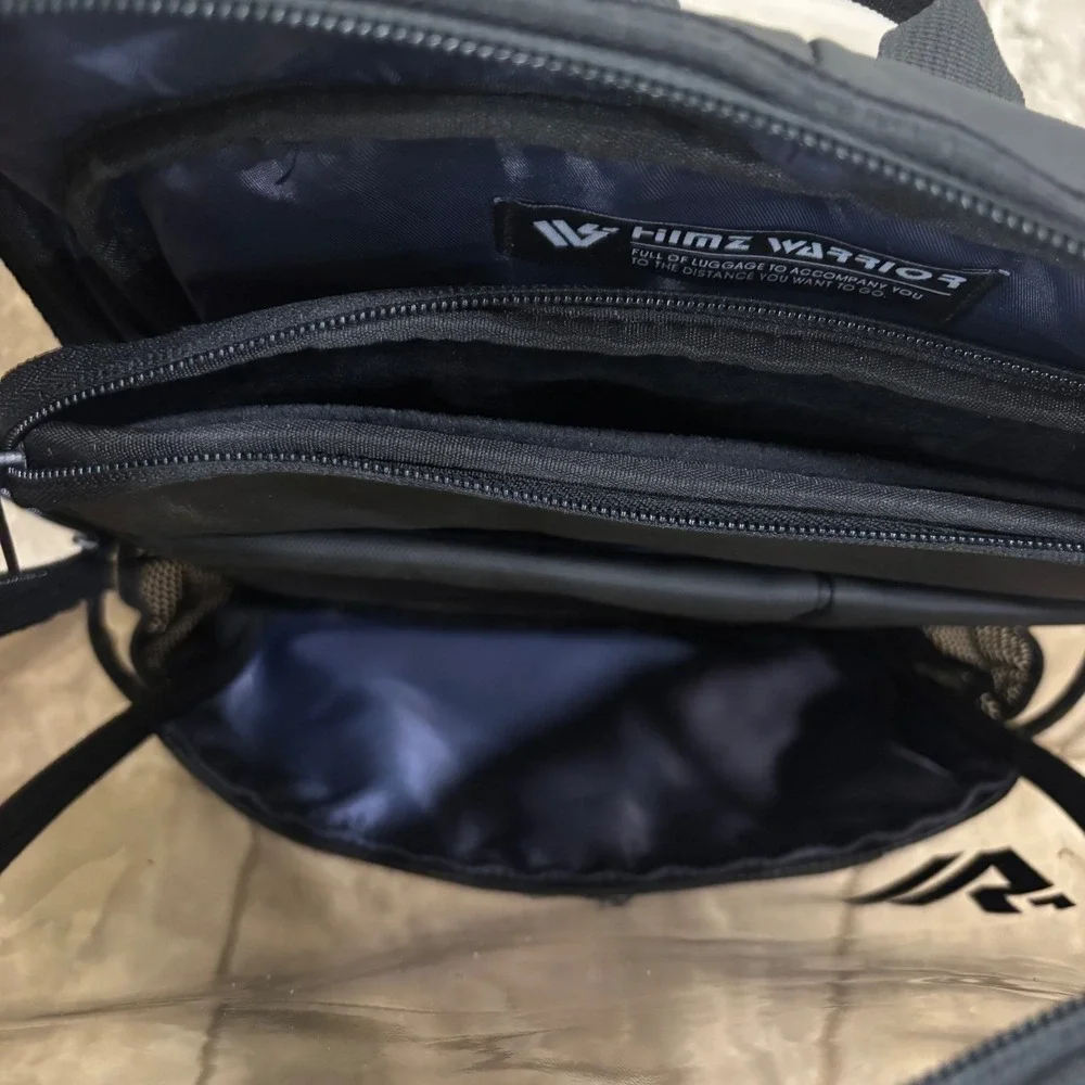 Himz Warrior Transparent Black PVC Backpack Men Stadium Approved Bag